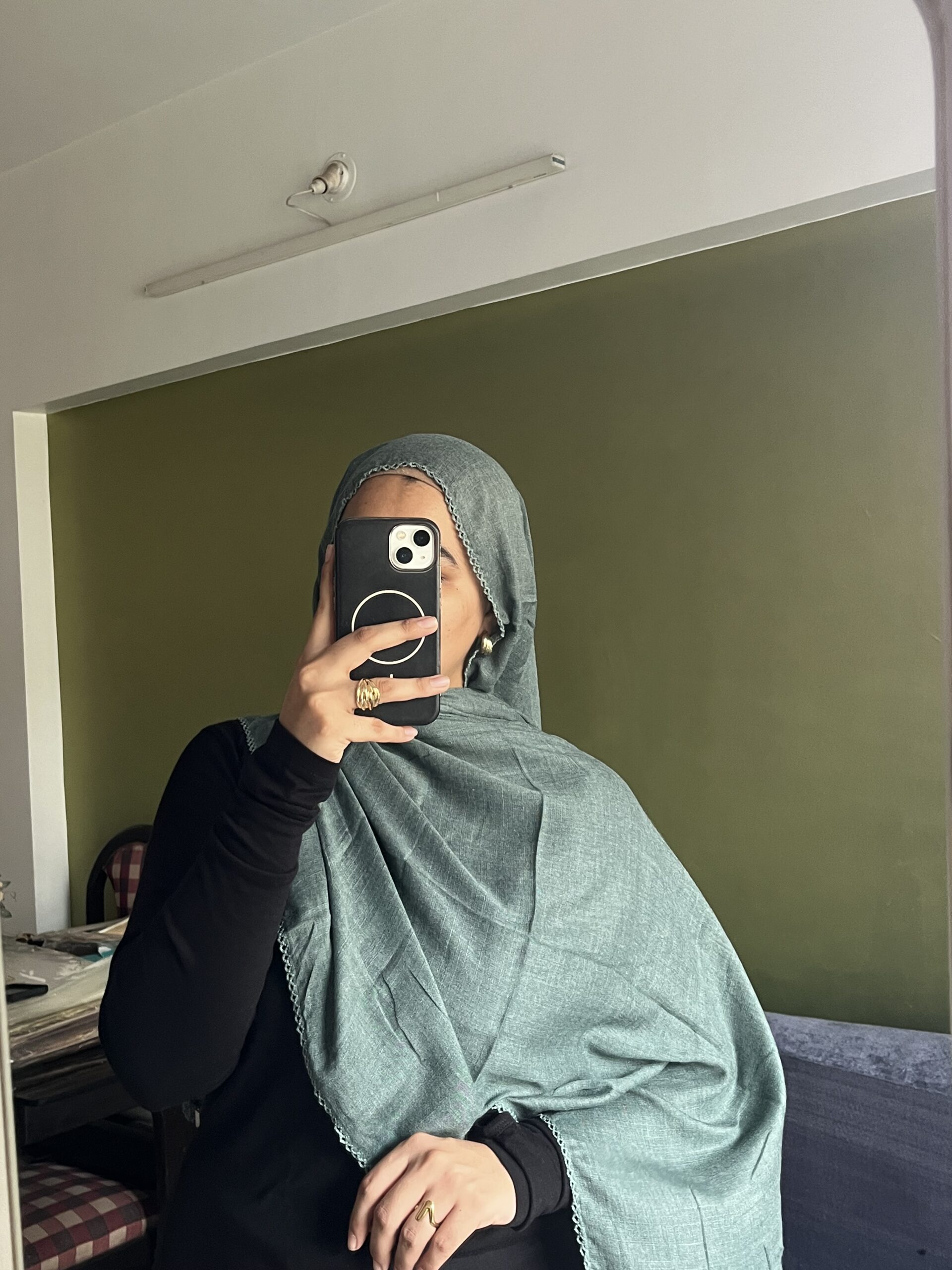 Premium Cotton Crochet Hijab - Image 5